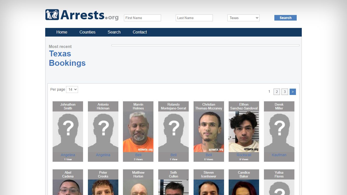 Texas Arrests and Inmate Search